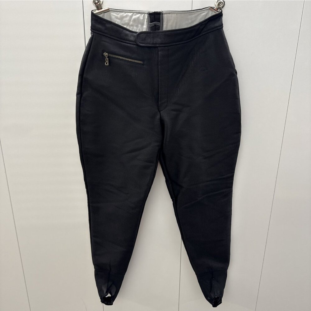 Bogner Ski Pants Womens Size 12 Reg Black Wool Blend High Rise Vintage Snowboard
